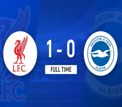 利物浦在半場結束時以10領先布萊頓瓊斯進球凱爾凱茲助攻_英超直播