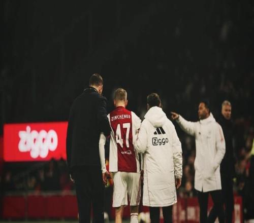 遭遇膝蓋重傷后，津琴科社媒：很崩潰，我要向阿賈克斯道歉