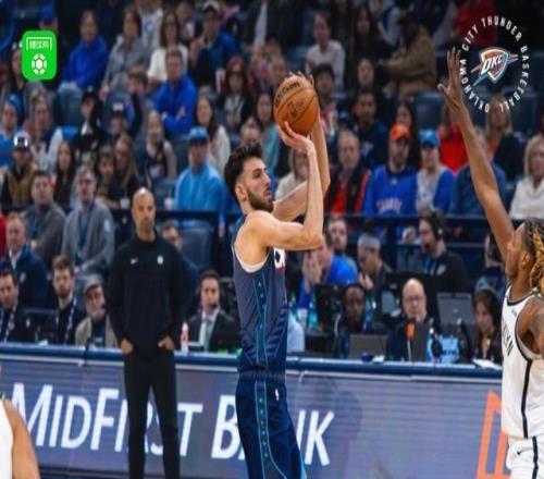 雷霆10586大勝籃網(wǎng)，麥凱恩21分，切特15分7板