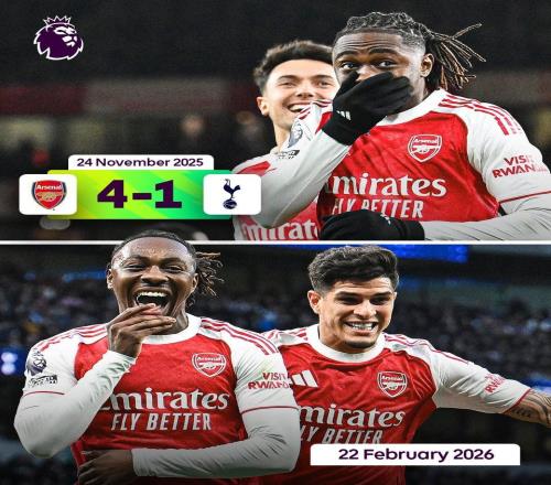 單賽季聯賽北倫敦德比進球4+，埃澤成歷史第二人