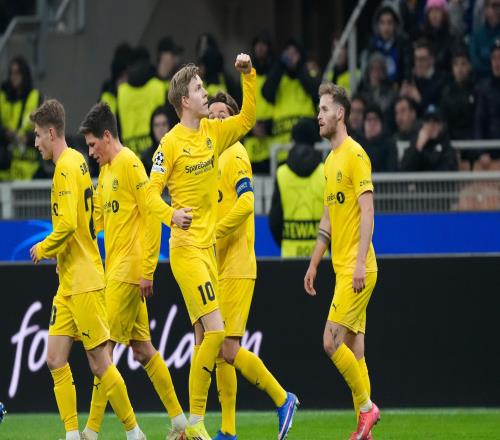 博德閃耀隊史首次參加歐冠即打進(jìn)16強(qiáng),將對陣曼城或葡體