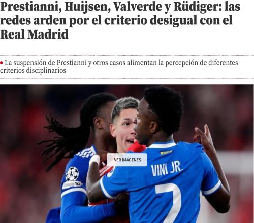 皇馬的雙標引發熱議赫伊森事件明證卻無懲罰_西甲直播