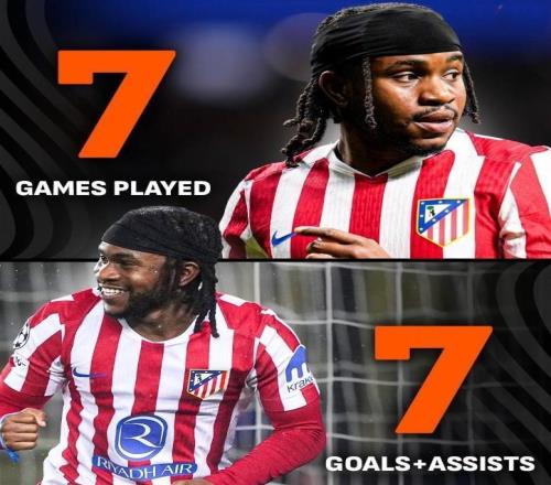 7場造7球！3500萬歐元買來邊路最強爆點，馬競冬窗撿漏非洲先生