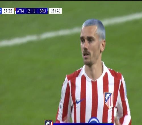 格列茲曼第125次參加俱樂部歐戰(zhàn)，法國球員歷史第五位