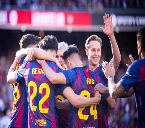 巴薩本賽季已有15名球員取得進球，為西甲球隊并列最多