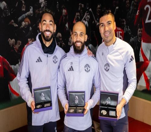 達成英超里程碑，姆伯莫、卡塞米羅和庫尼亞獲贈紀念獎章