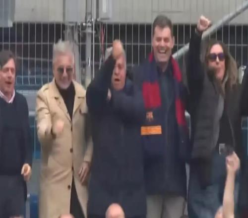 馬卡：拉波爾塔看臺高唱反皇馬歌曲，激動之余做出不雅手勢