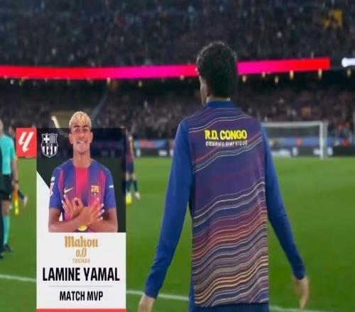 上演職業(yè)生涯首次帽子戲法，亞馬爾當(dāng)選巴薩vs黃潛全場最佳