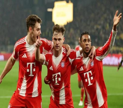 德甲拜仁逆轉(zhuǎn)贏得“國家德比”，聯(lián)賽領(lǐng)先11分奪冠已無懸念