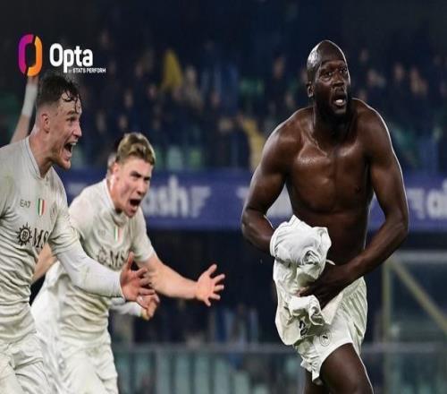 時隔281天再度在聯(lián)賽進球，為盧卡庫五大聯(lián)賽生涯最長間隔