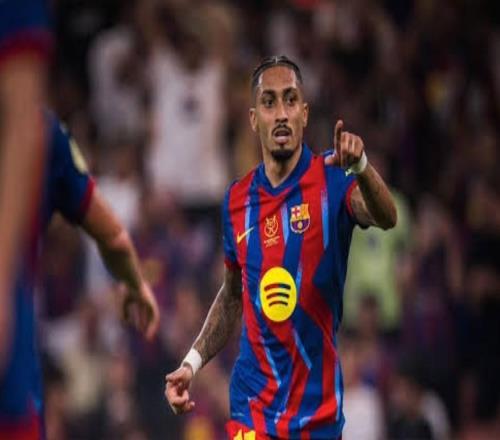 點射破門,拉菲尼亞近10次對陣馬競直接參與8粒進球