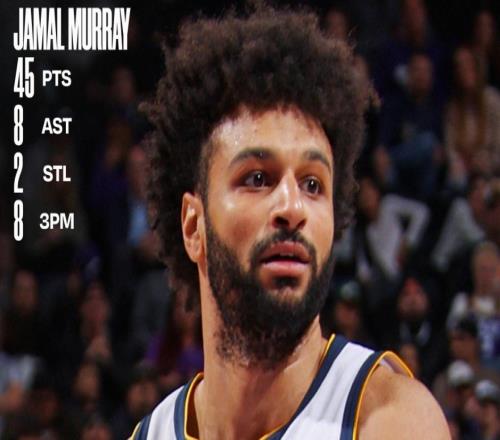 穆雷狂轟45分連刷四紀(jì)錄！近三戰(zhàn)109分勢(shì)頭猛烈阿帥：他扛起球隊(duì)