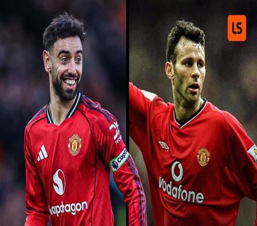 9次助攻，B費打破吉格斯的曼聯球員單賽季英超客場助攻紀錄