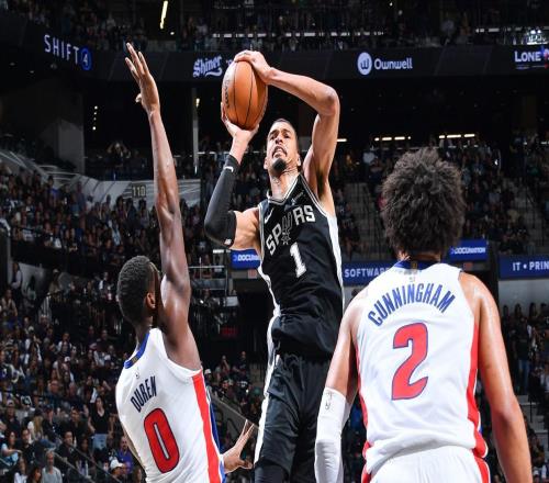 文班亞馬38+16+5蓋帽創兩大NBA歷史第1神跡，馬刺橫掃活塞