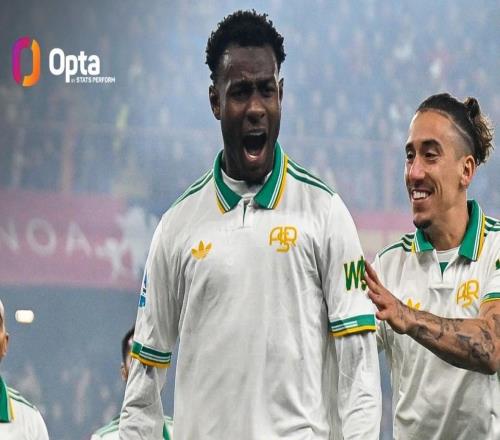 恩迪卡連續(xù)三輪進(jìn)球，成為意甲三分制時(shí)代羅馬后衛(wèi)第一人