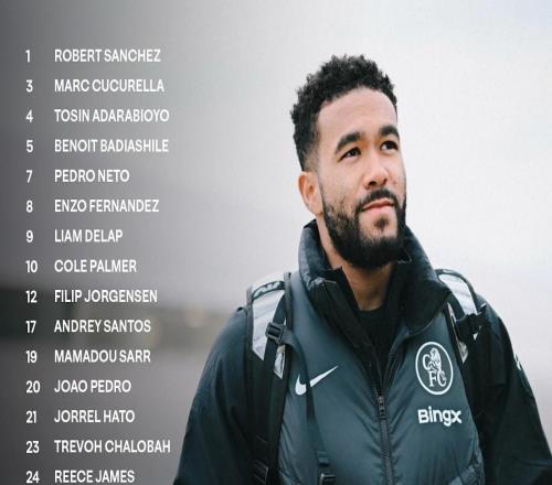 切爾西歐冠戰巴黎大名單：帕爾默領銜，埃斯特旺、吉滕斯缺陣