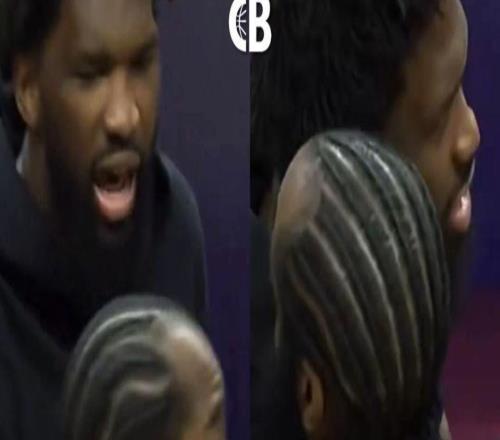 恩比德向哈登示好一幕曝光！我知道你生我氣但我還是要打招呼