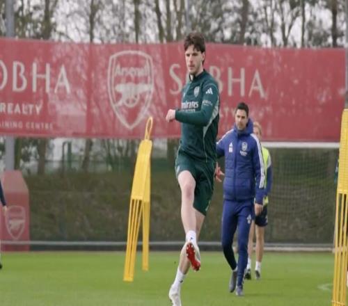 有望出戰勒沃庫森，加布里埃爾、賴斯及蘇比門迪參加賽前訓練