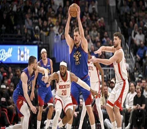 NBA約基奇低配版三雙拿捏火箭，強強對話名不符實