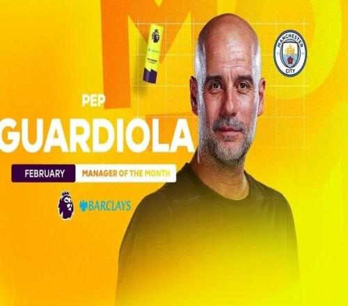 瓜帥時隔超四年再獲英超月最佳，12次獲獎僅次于弗格森和溫格