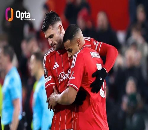 2014年切爾西后，森林是首支歐戰(zhàn)派4名巴西球員首發(fā)的英超球隊