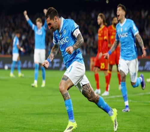 本賽季那不勒斯19人在意甲取得過進(jìn)球，同期五大聯(lián)賽第一