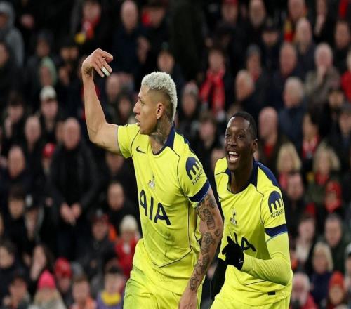 里沙利松英超客戰(zhàn)利物浦已打入5球，僅次于安迪科爾