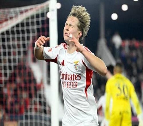 葡媒：巴薩在關注本菲卡邊鋒謝爾德魯普，已派出球探現場考察