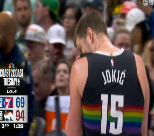 只拿8分，直接下場！約基奇徹底打臉詹皇，他的上雙紀錄像個笑話