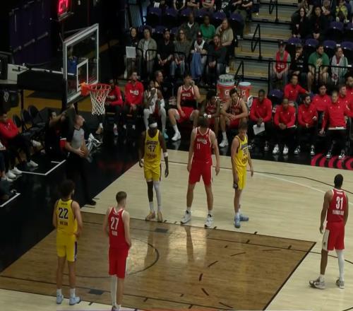 楊瀚森8+3+3，隨隊加時掀翻聯盟第一！終結對手12連勝，樂福28分