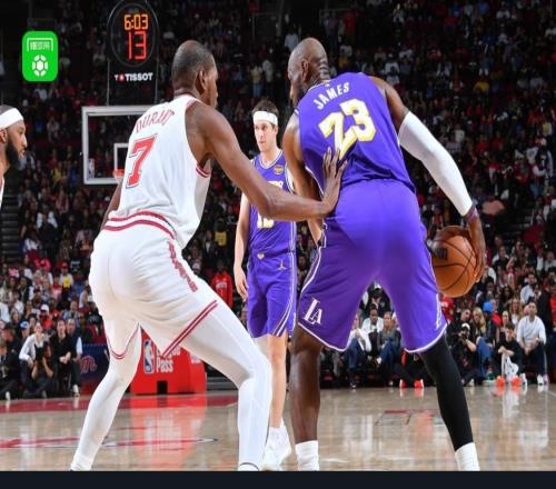 湖人124116再勝火箭，詹姆斯14中13轟30分，東契奇40+9+10，杜蘭特18分