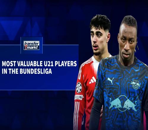 德甲U21球員身價前10：迪奧曼德、帕夫洛維奇7500萬歐第1