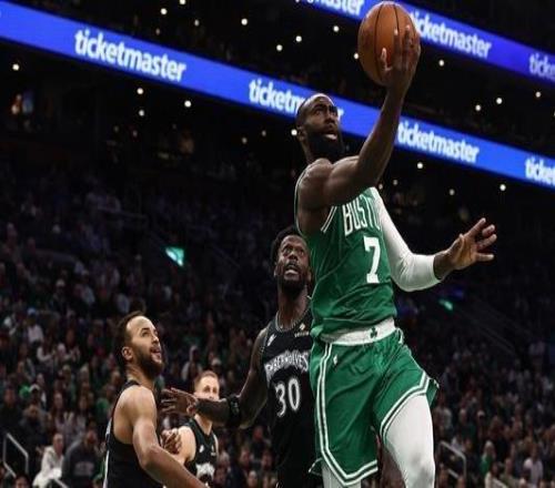 布朗29+7海蘭23分森林狼客場終結(jié)凱爾特人4連勝