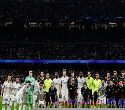 你來干啥赫伊森參與馬德里德比賽前反歧視活動合影