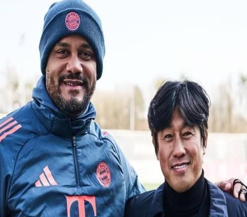 徐正源攜助教到訪拜仁慕尼黑,與孔帕尼親切交流