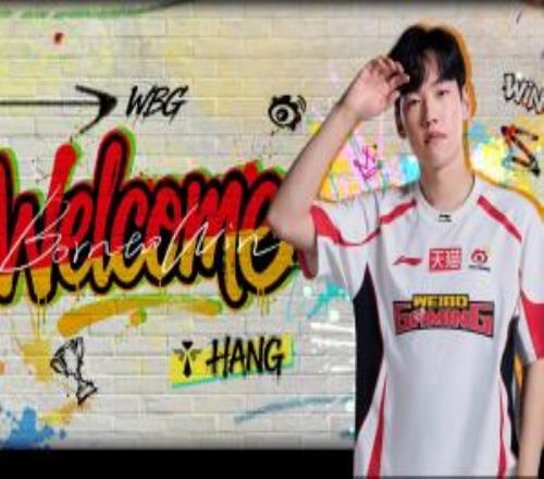 WBG官方:輔助選手Hang回歸WBG!