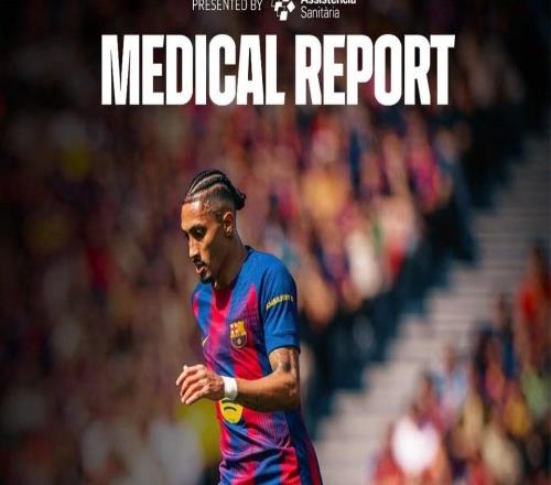 巴薩官方：拉菲尼亞右大腿股二頭肌受傷，預計缺陣大約五周