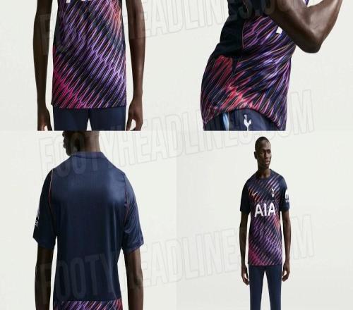 熱刺下賽季客場球衣曝光：黑曜石風格，搭配流光霓虹線條