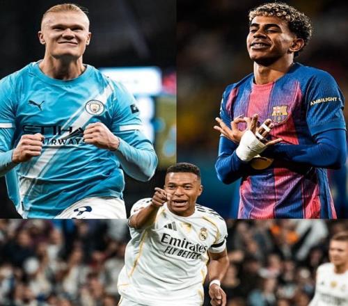 德轉(zhuǎn)列身價(jià)總榜：亞馬爾、姆巴佩、哈蘭德2億領(lǐng)跑，共20人上億