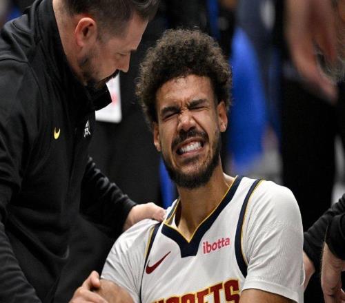 壞消息，掘金隊在11693戰勝勇士隊比賽中卡姆約翰遜因傷離場