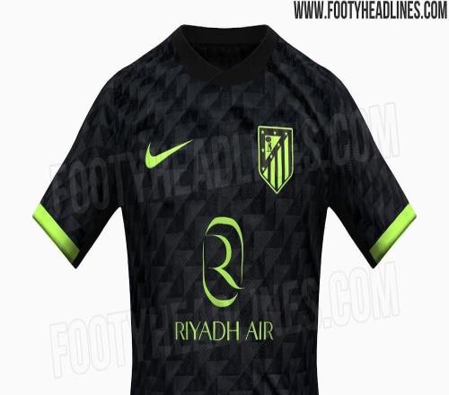 馬競下賽季客場球衣曝光：黑色搭配熒光綠，鋸齒感暗紋設(shè)計