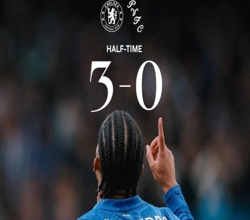 切爾西本賽季5次上半場進球3+，為英超球隊最多