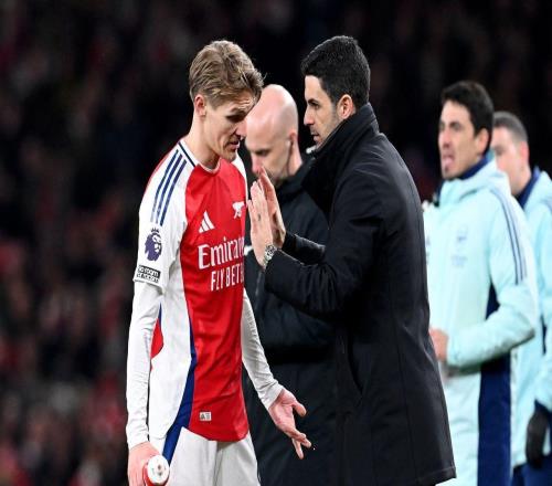 厄德高72小時連踢2場被換下，阿爾特塔：戰術調整