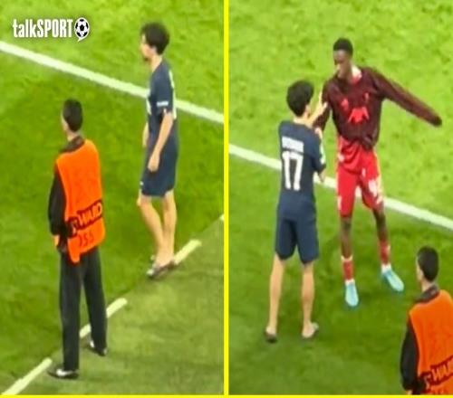 暖心，維蒂尼亞承諾要與小將尼奧尼交換球衣，賽后等了20分鐘