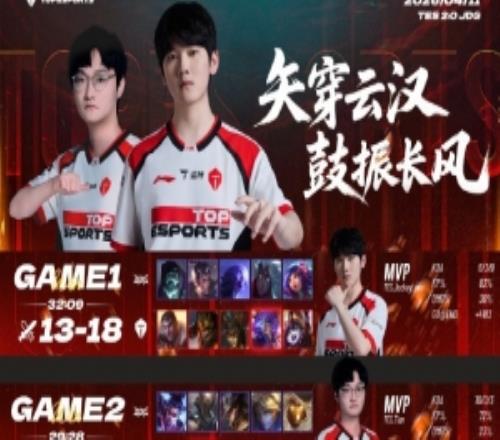 戰(zhàn)勝JDG后，TES發(fā)文：矢穿云漢，鼓振長風(fēng)