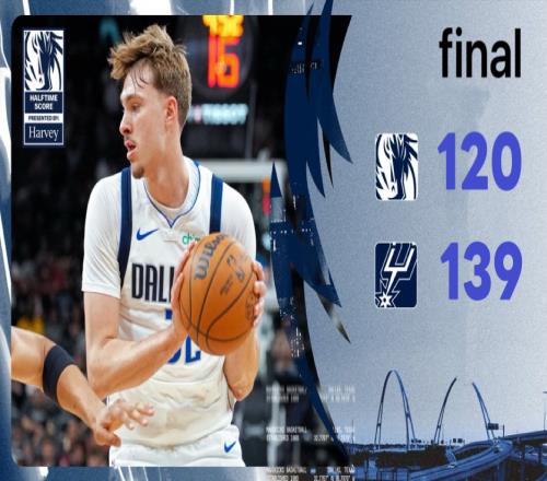 克里斯蒂兇猛！獨行俠120139馬刺，弗拉格33+6+5，米德爾頓14+3