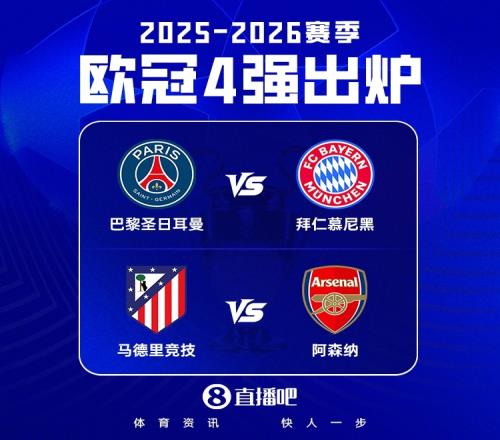 歐冠半決賽重磅對決：拜仁迎戰巴黎，阿森納對決馬競_英超直播