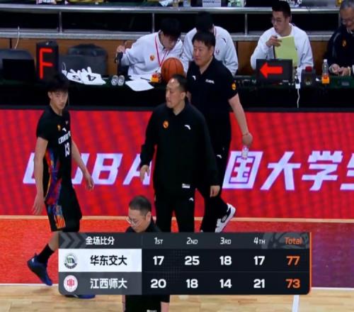 華東交大大勝江西師大游宗坤19分5籃板胡耿楠26分7籃板只會自嗨_CBA直播