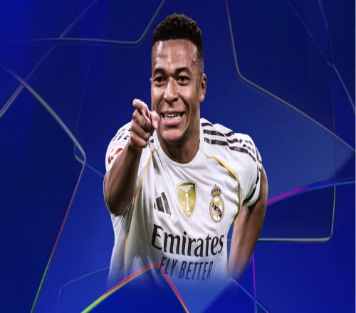 姆巴佩本賽季歐冠客場打進10球，歷史第一人