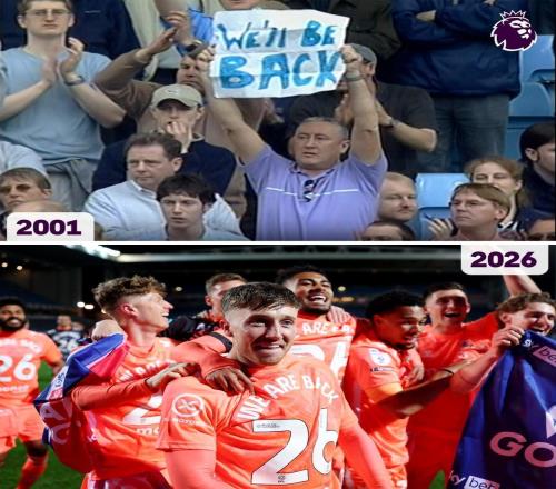 念念不忘必有回響，英超社媒曬01年考文垂標(biāo)語(yǔ)：我們會(huì)回來(lái)的